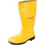 Stivali antinfortunistici larghezza E gialli numero 42 di gomma protezione S5 chiusura velcro antistatici per Uomo Dunlop Acifort 