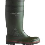 Stivali antinfortunistici larghezza E verdi numero 40 di gomma protezione S5 chiusura velcro per Uomo Dunlop Acifort 