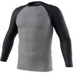 T-shirt tecniche scontate grigie XXL taglie comode con scollo tondo per Uomo Dynafit 