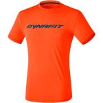 Magliette & T-shirt scontate arancioni XL in poliestere traspiranti lavabili in lavatrice mezza manica con manica corta per Uomo Dynafit Traverse 