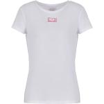 Magliette & T-shirt Regular Fit scontate bianche L in poliestere mezza manica per Donna Emporio Armani 