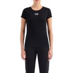 Magliette & T-shirt Regular Fit scontate nere M in poliestere mezza manica per Donna Emporio Armani 