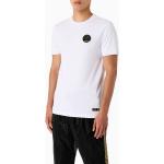 Magliette & T-shirt scontate bianche XXL taglie comode in viscosa mezza manica con scollo rotondo per Uomo Emporio Armani 