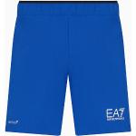 Pantaloncini blu XS in poliestere da tennis per Uomo Emporio Armani 