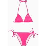 Bikini imbottiti rosa L in poliestere tinta unita per Donna Emporio Armani 