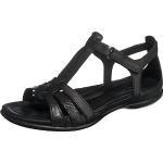 ECCO Flash T-Strap Sandal, Donna, Nero (Black/Blac
