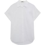 Camicie oversize scontate eleganti bianche S taglie comode di cotone Bio sostenibili mezza manica per Donna ECOALF 