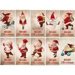 Edition Colibri 11051-95 - Biglietti natalizi divertenti in formato A6, 14,8 x 10,5 cm, 10 pezzi