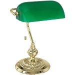 Lampade da tavolo classiche verdi in acciaio compatibile con E27 Eglo Vintage 