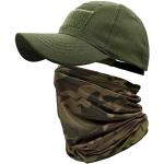 Cappelli invernali scontati militari verdi di cotone mimetici traspiranti per Donna 
