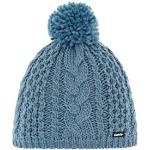 Cappelli invernali blu acciaio di pile con pon pon per Donna Eisbär 