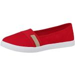 Ballerine slippers larghezza C casual rosse numero 38 di gomma per Donna Elara 