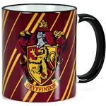 Elbenwald Harry Potter tazza con stemma Grifondoro Cappotto di braccia con il braccio con il leone animale ecoat e lettering ceramica 300ml rosso