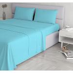 Lenzuola matrimoniali azzurre 170x200 cm sostenibili Italian Bed Linen 