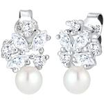 Orecchini eleganti artigianali con perle per Donna Elli 