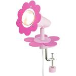 Lampadari rosa di legno a fiore compatibile con E14 Elobra 
