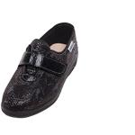 Pantofole nere numero 36 chiusura velcro per Donna Emanuela 