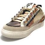 EMANUELLE VEE Scarpe Donna Sneaker Olivia White/Gold D24EV04 432P-801-11-P011CB 36