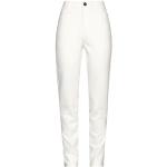 Pantaloni bianchi XL in viscosa tinta unita a 5 tasche per Donna Marella Emme 