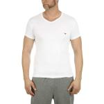 Magliette & T-shirt bianche M di cotone traspiranti con scollo a V mezza manica con scollo a V per Uomo Emporio Armani 