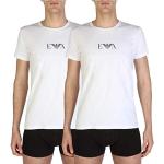 Magliette & T-shirt scontate bianche L di cotone con scollo rotondo per Uomo Emporio Armani 