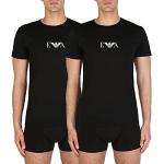 Magliette & T-shirt scontate nere L di cotone con scollo rotondo per Uomo Emporio Armani 