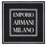 Emporio Armani Foulard in Pura Seta Made in Italy 625335 4R333 00121 - stampa Milano Nero/Bianca - Dimensioni: 68 x 68 cm