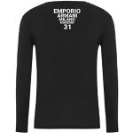 Magliette & T-shirt nere M a girocollo manica lunga con scollo rotondo per Uomo Emporio Armani 