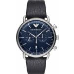 Emporio Armani Mens Chronograph Quartz Watch con cinturino in pelle AR11105