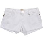 Pantaloncini jeans scontati bianchi di cotone tinta unita per bambina Emporio Armani di YOOX.com con spedizione gratuita 