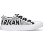 Sneakers larghezza E scontate eleganti nere numero 38 in tessuto con tacco da 3 cm a 5 cm per Donna Emporio Armani 