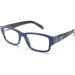 Occhiali color block blu navy in acetato Prada Eyewear 