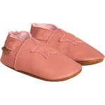 Pantofole larghezza E rosa numero 18 in pelle di camoscio per bambini 