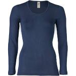 Magliette intime blu navy di lana Bio per Donna Engel 