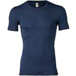 Magliette intime blu navy XXL di lana Bio per Uomo Engel 
