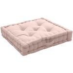 Cuscini rosa antico 50x50 cm di cotone sostenibili da pavimento 