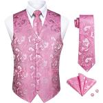 Capispalla business rosa XXL taglie comode paisley per cerimonia per Uomo 