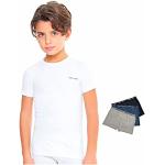 Magliette intime cobalto 12 anni di cotone mezza manica 3 pezzi per bambini Enrico Coveri 
