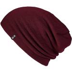 Cappelli invernali bordeaux di lana merino oeko-tex sostenibili per Donna 