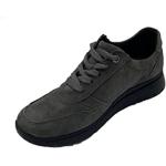 Sneakers stringate larghezza D casual nere numero 36 in pelle di camoscio per Donna Enval soft 