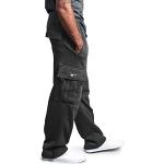 Pantaloni tuta militari neri 4 XL taglie comode 