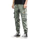 Pantaloni militari neri 5 XL taglie comode di lino impermeabili da portiere per Uomo 