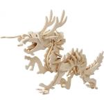 Puzzle 3D scontati di legno a tema animali draghi Eqlef 