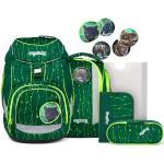 Ergobag Pack zaino scolastico con accessorio set di 6pz. con set di Kletties verde