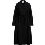 Cappotti neri L in poliammide tinta unita manica lunga a doppiopetto per Donna Erika Cavallini Semi-couture 