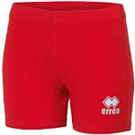 Pantaloncini rossi da volley per Donna Errea 
