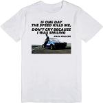 espera Men's Fast And Furious, Paul Walker Quote T-Shirt L