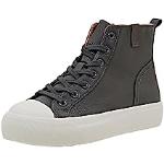 Sneakers larghezza E casual grigio scuro numero 37 con cerniera platform per Donna Esprit 