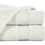 Asciugamani bianchi 50x90 di cotone tinta unita 6 pezzi da bagno Eurofirany 