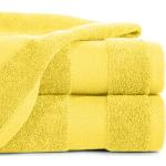 Asciugamani gialli 50x90 di cotone tinta unita 6 pezzi da bagno Eurofirany 
